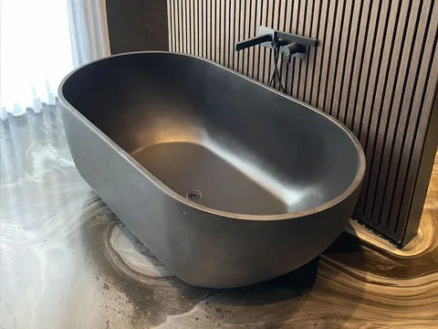 Baignoire de beton model ola 66 couleur noir.
