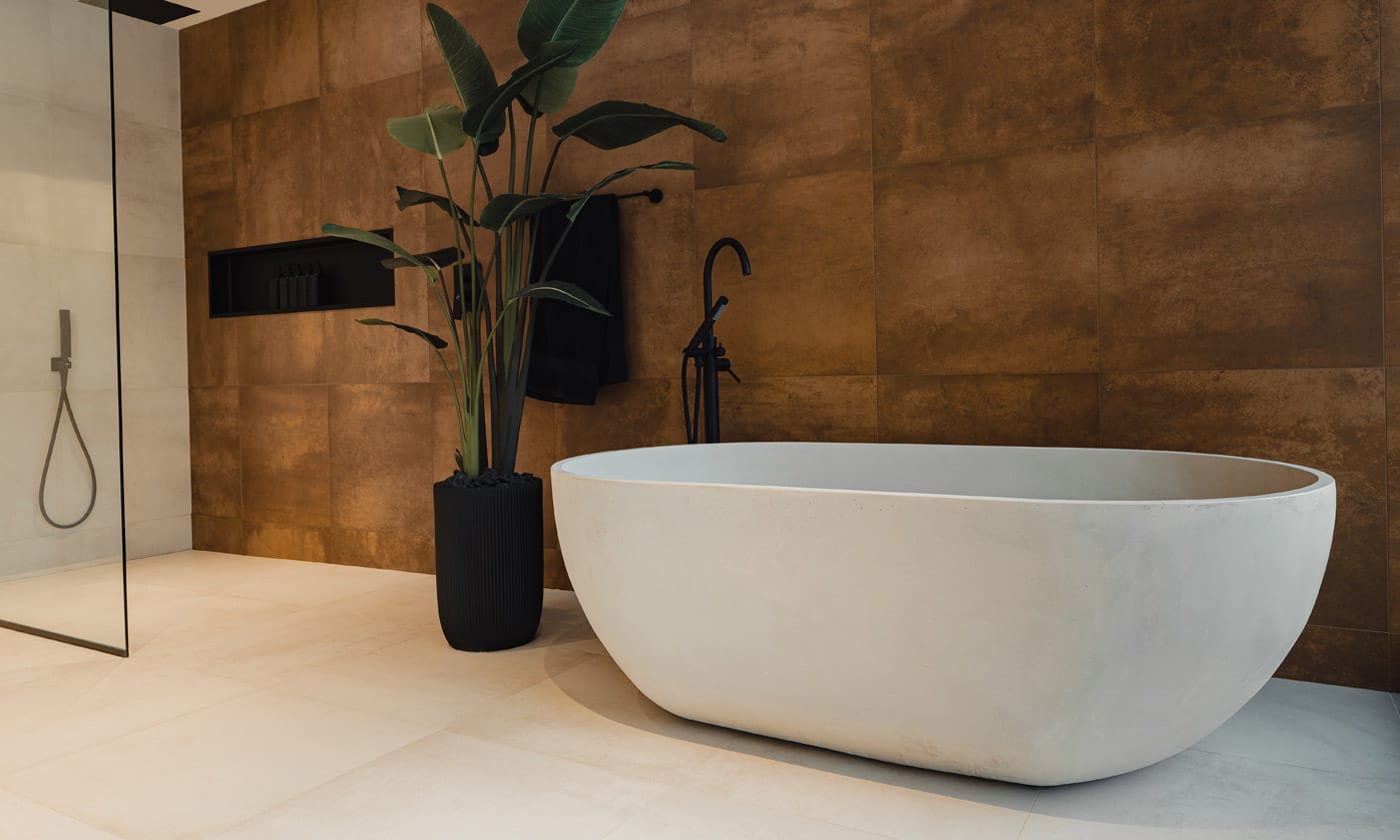 Balux concrete bathtub.